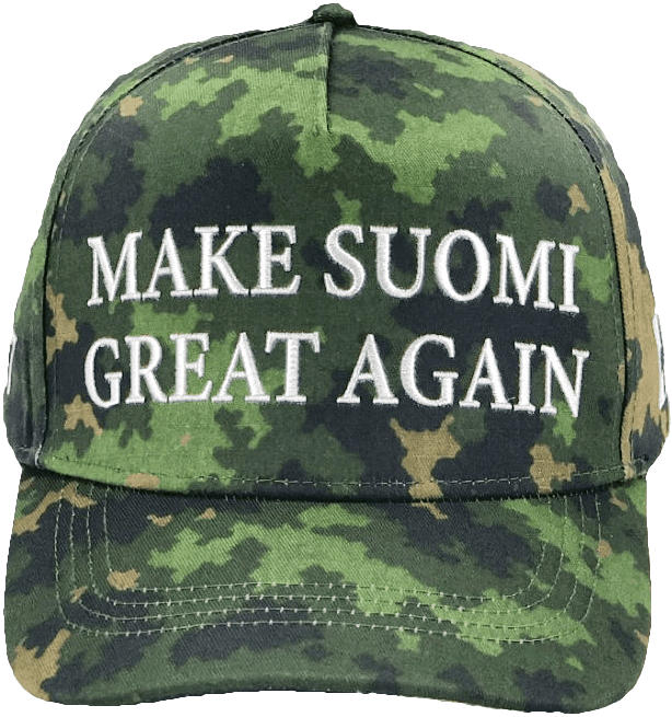 Maasto M05 -lippis, brodeerattu MAKE SUOMI GREAT AGAIN